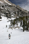 Climbing Thor Peak in the Sierra Nevada Mountains near Lone Pine, CA.